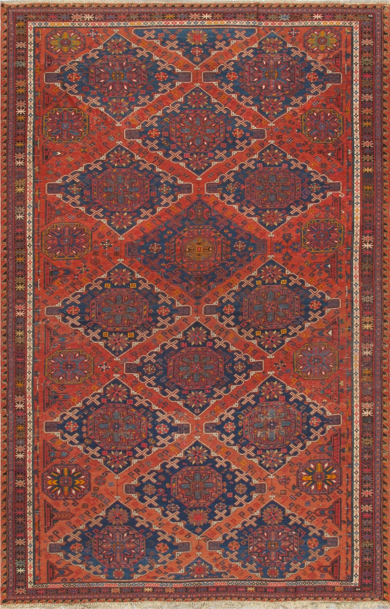 20289 10 ft. 4 in. x 16 ft. 4 in. Sumak Hand-Knotted Lambs Wool Rectangle Area Rug