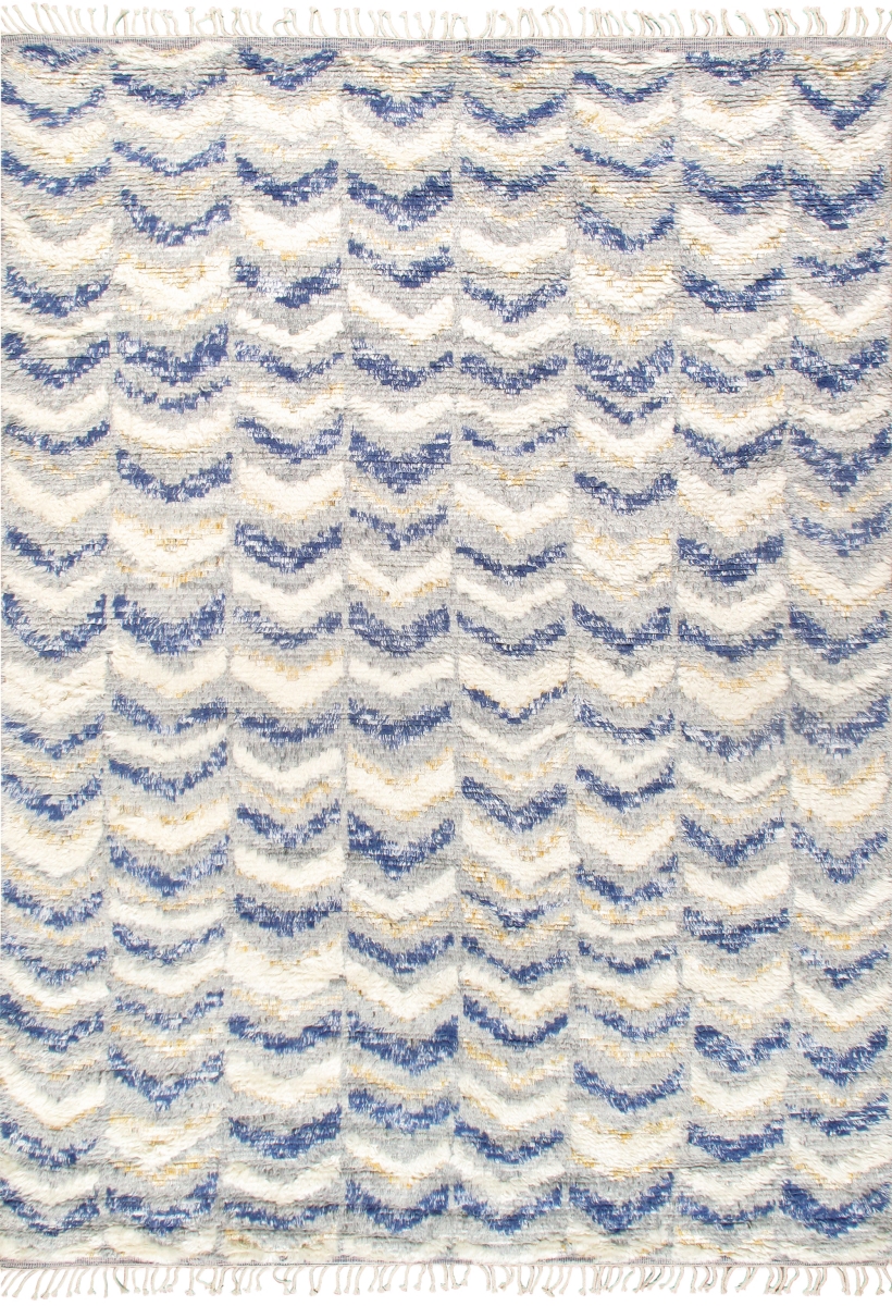 Casablanca Moroccan Hand-Knotted Wool Rectangle Area Rug