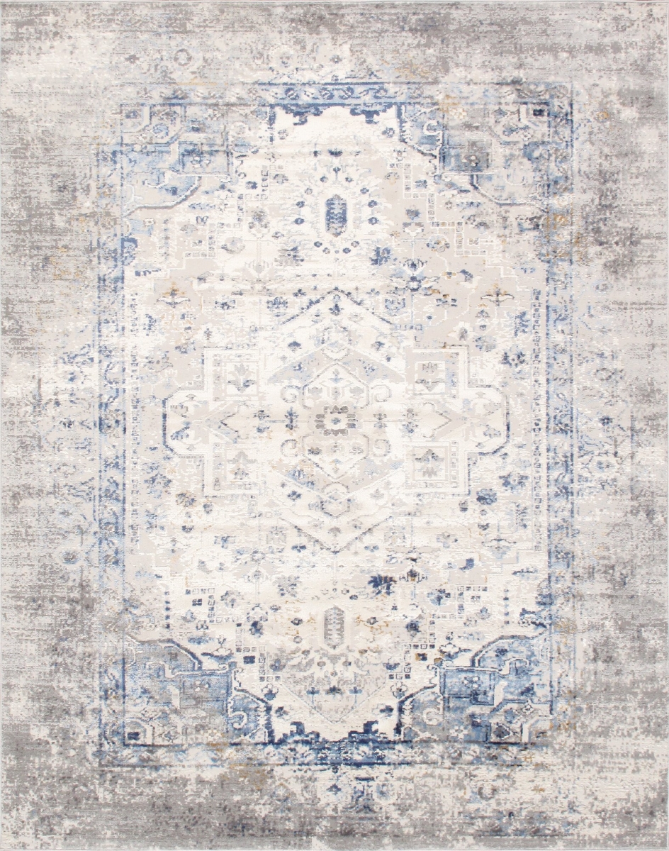 10 x 14 ft. Efes Design Power Loom Area Rug - Light Grey