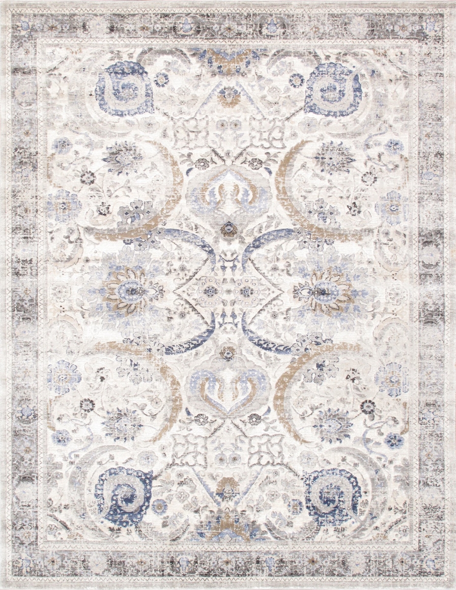 PRC-1021IB 6 x 9 ft. Amadeus Design Power Loom Area Rug - Ivory