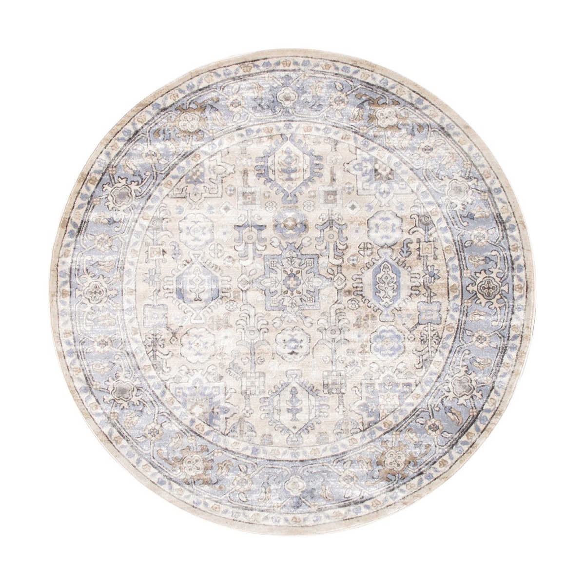 6 x 6 ft. Amadeus Design Power Loom Area Rug - Beige