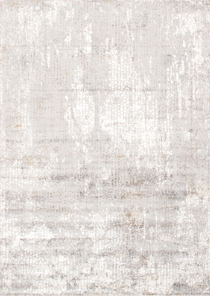 2 ft. 7 in. x 4 ft. 11 in. Stella Design Power Loom Area Rug - Light Grey