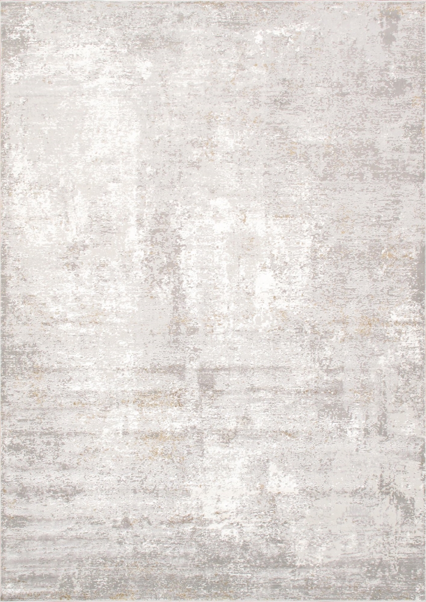 2 ft. 7 in. x 4 ft. 11 in. Stella Design Power Loom Area Rug - Light Grey