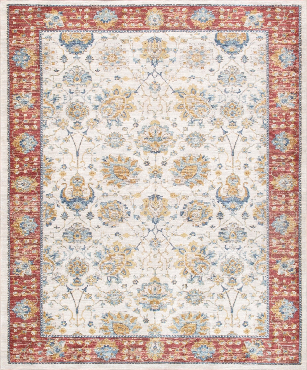 5 x 8 ft. Heritage Design Power Loom Area Rug - Ivory