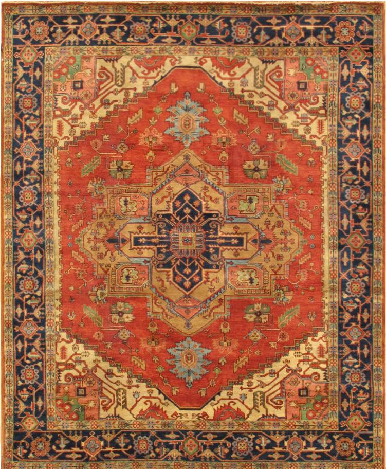 11 ft. 10 in. x 12 ft. Serapi Collection Hand-Knotted Wool Rug