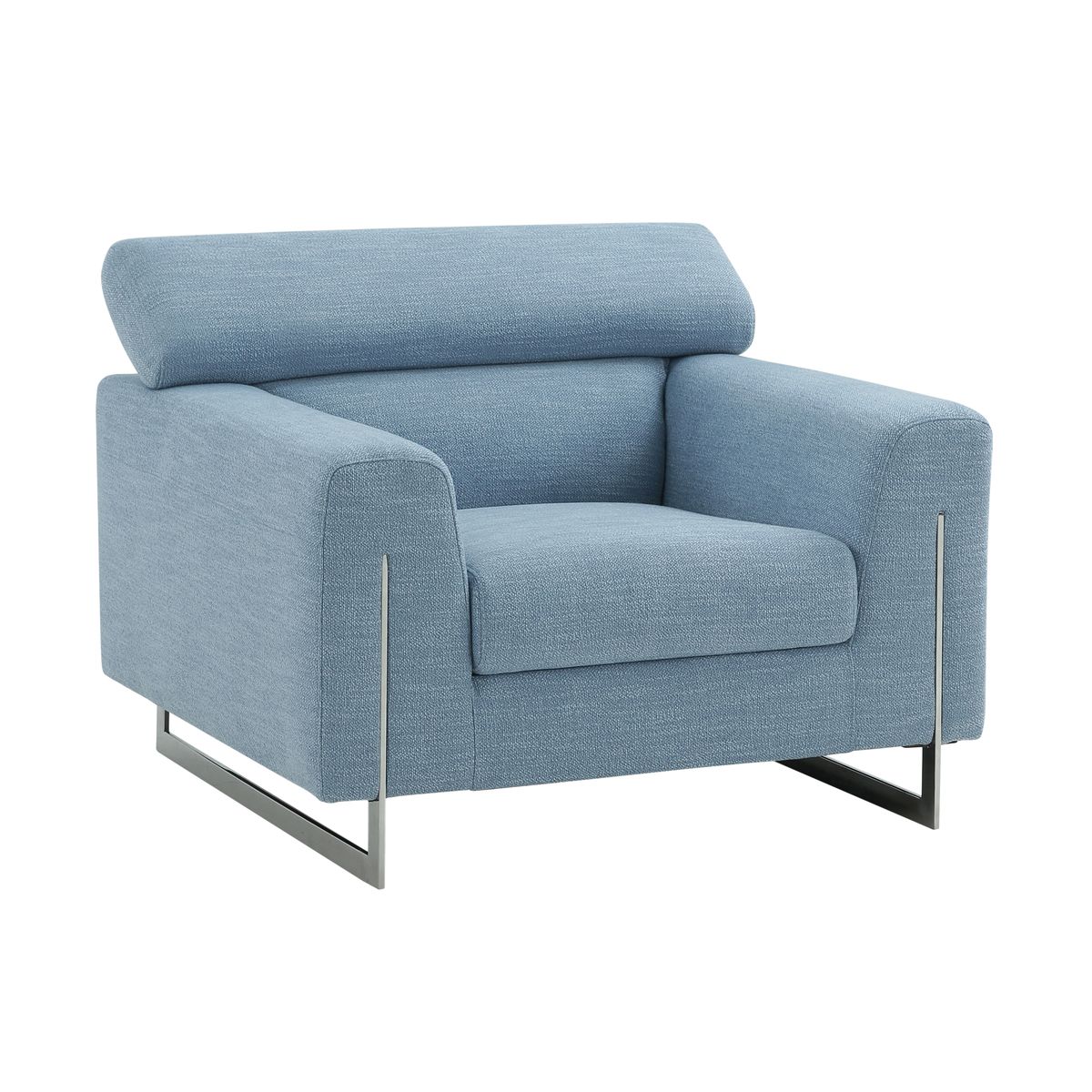Serena Modern Lounge Chair, Blue
