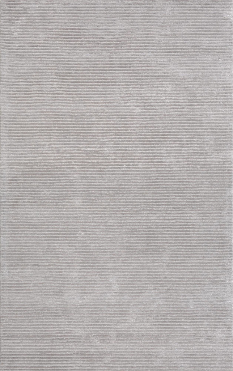 PVNY-11 5X8 5 x 8 ft. Edgy Collection Hand-Tufted Bamboo Silk & Wool Area Rug, Silver -  Pasargad Home