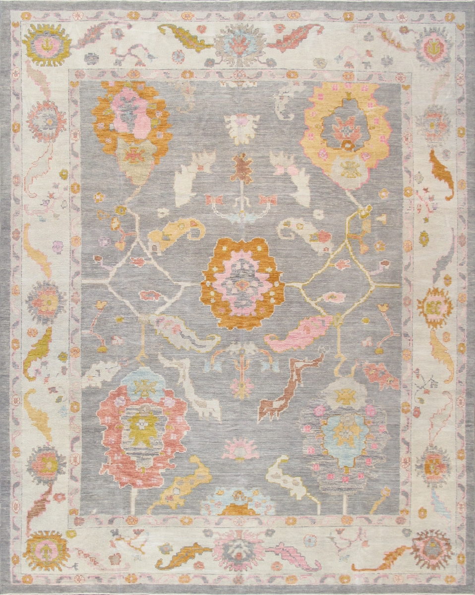 11 ft. 6 in. x 14 ft. 6 in. Oushak Hand Knotted Wool Area Rug
