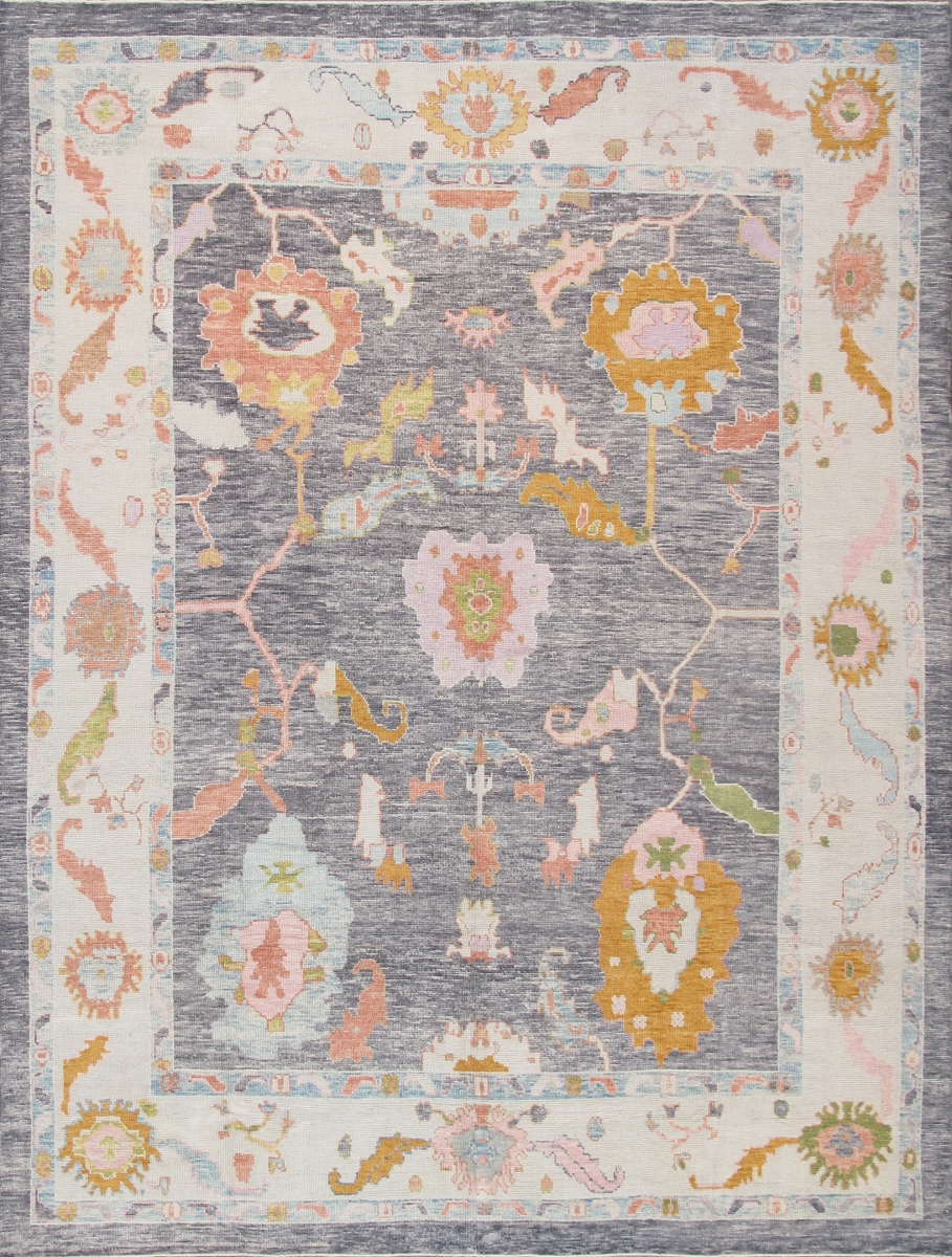 10 ft. x 13 ft. 2 in. Oushak Hand Knotted Wool Area Rug