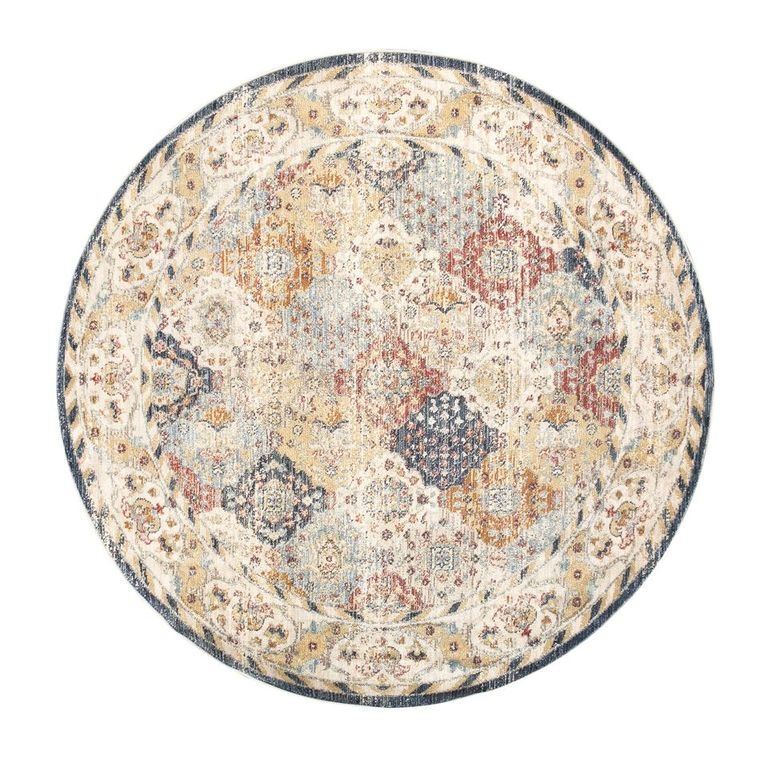 Heritage Collection Power Loom Polypropyle & Polyester Rug- 6' 0' X 6' 0'