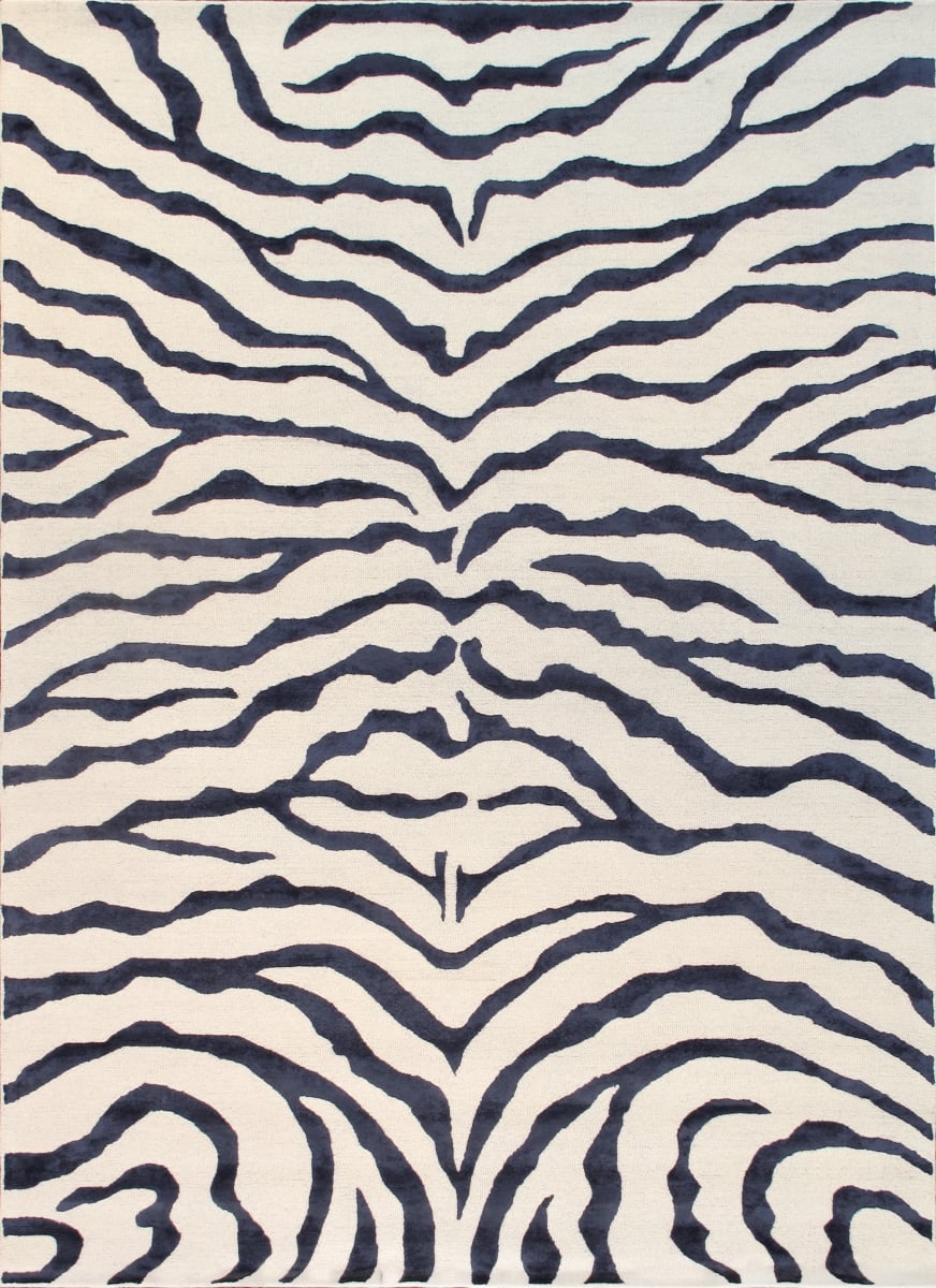 pvcsk-04 5x8  Edgy Collection Hand-Tufted Silk & Wool Area Rug- 5' 0' X 8' 0'