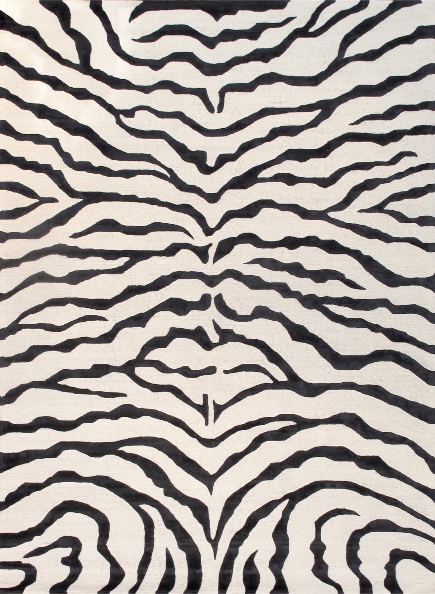 pvcsk-05 4x6  Edgy Collection Hand-Tufted Silk & Wool Area Rug- 4' 0' X 6' 0'