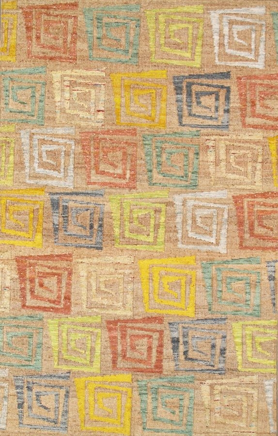 PARB-SD2A 8X11  Sumak Modern Collection Hand-Woven Hemp Area Rug- 8' 0' X 11' 0'
