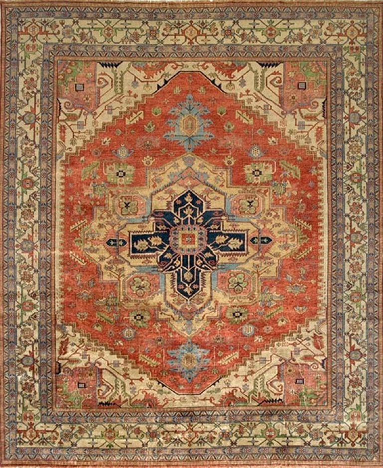 Serapi Collection Hand-Knotted Wool Rug- 9' 0' X 12' 0'