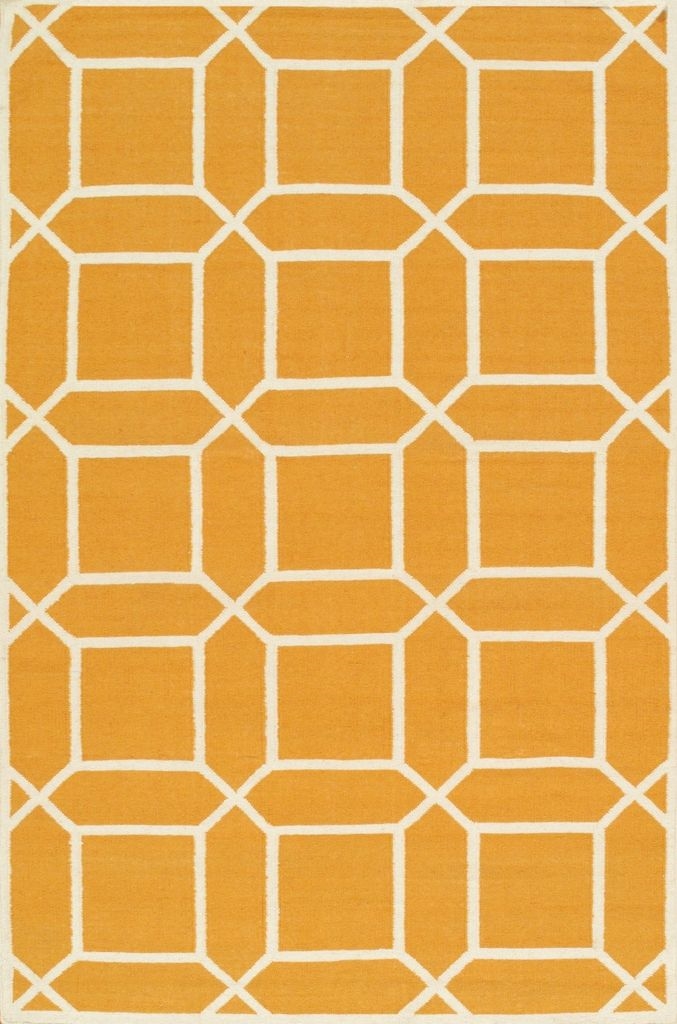 SA-10404 2X3 Pasargad Sahara Collection Decorative Handmade Wool Area Rug - Orange/Ivory 2x3