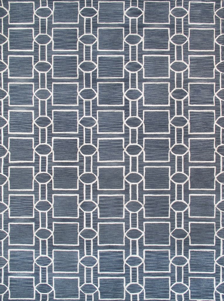 Transitional Collection Hand-Tufted Silk & Wool Area Rug- 4' 0' X 6' 0'