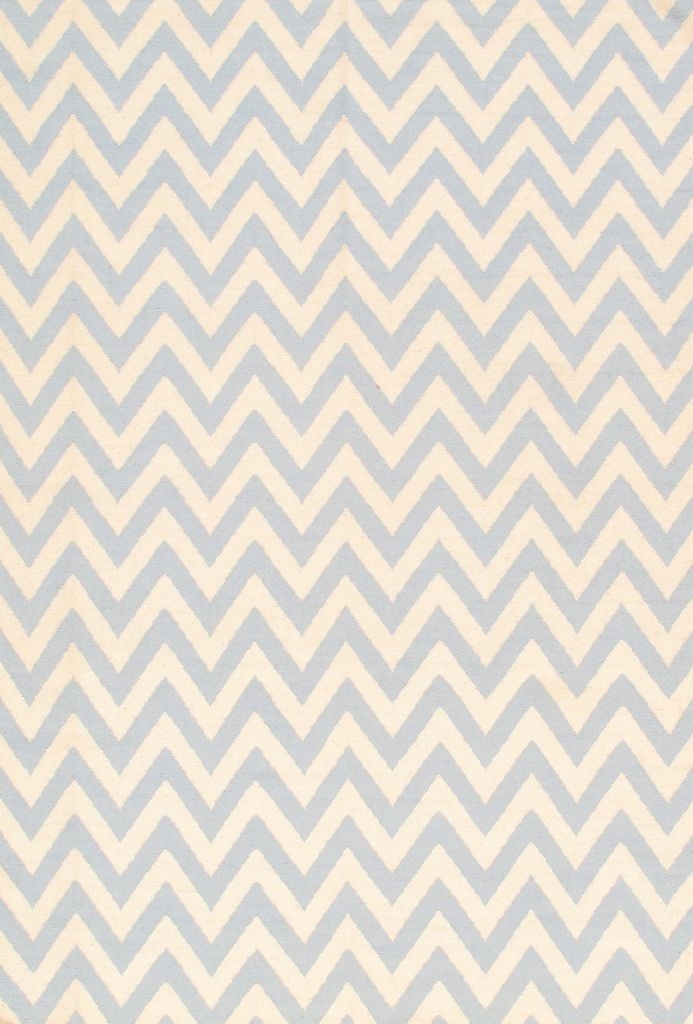 SA-10358 6X9 Pasargad Sahara Collection Decorative Handmade Wool Flat Weave Area Rug - Blue/Ivory (6x9)