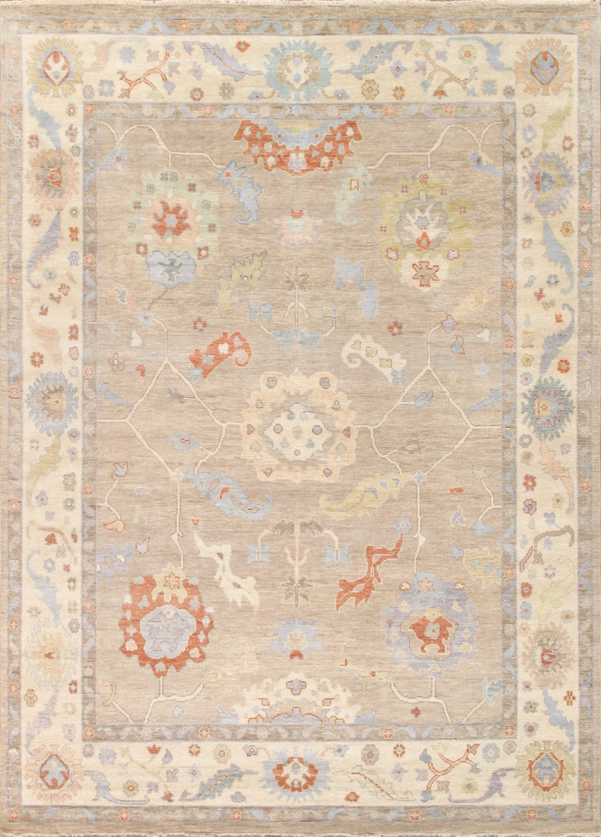 Oushak Collection Hand-Knotted Wool Camel Area Rug- 9'10' X 14' 0'