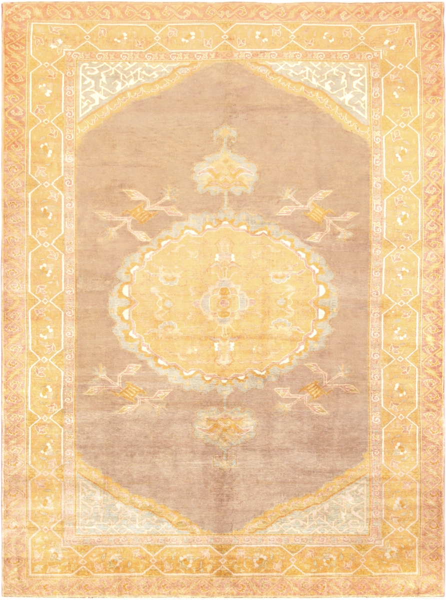 Turkish Collection Hand-Knotted Lamb's Wool Area Rug- 9' 4' X 12' 8'