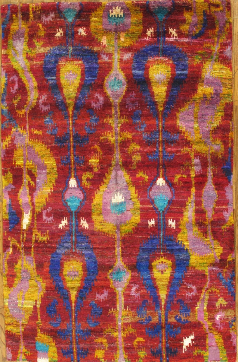 Sari Silk Collection Hand-Knotted Area Rug - Multi - 5' 8' X 8' 10'