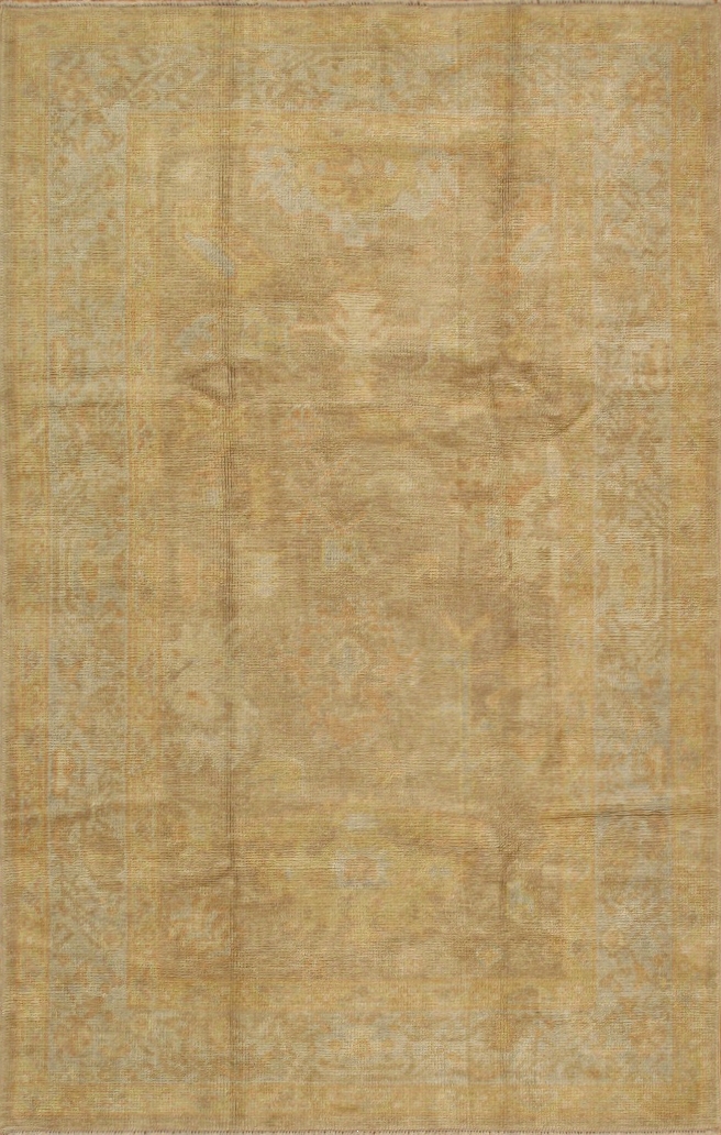 Oushak Collection Hand-Knotted Lamb's Wool Area Rug- 4' 3' X 6' 7'