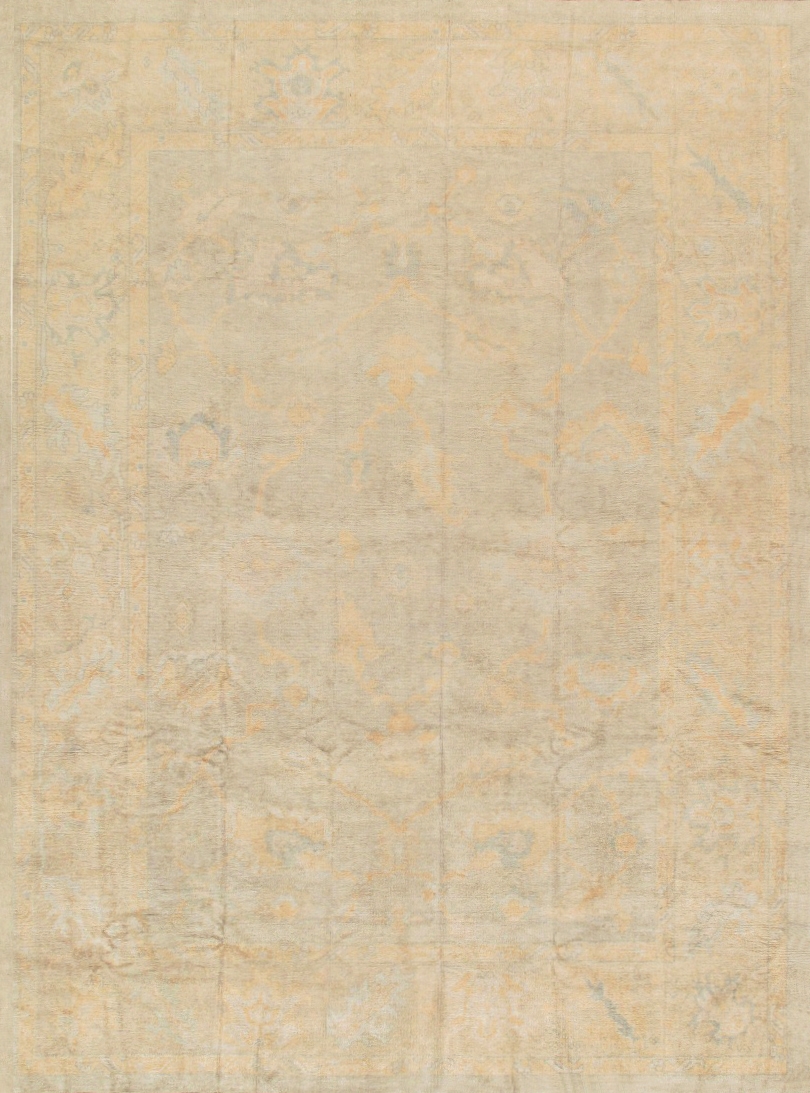 040160  Oushak Collection Hand-Knotted Lamb's Wool Area Rug- 10' 5' X 13' 10'