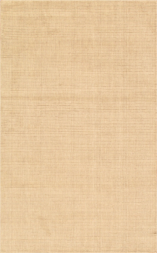 Modern Collection Hand-Loomed Lamb's Wool Area Rug- Beige - 5' 0' X 7'11'