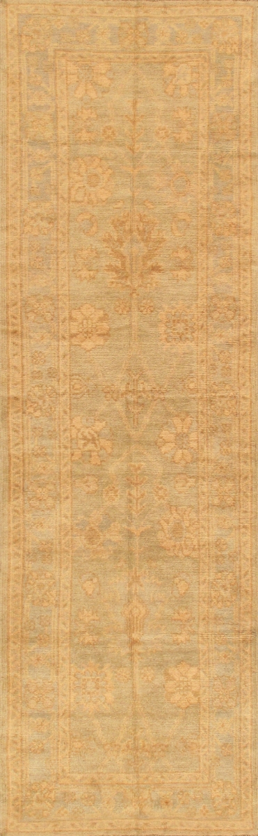 Oushak Collection Hand-Knotted Lamb's Wool Runner- 3' 3' X 10' 6'