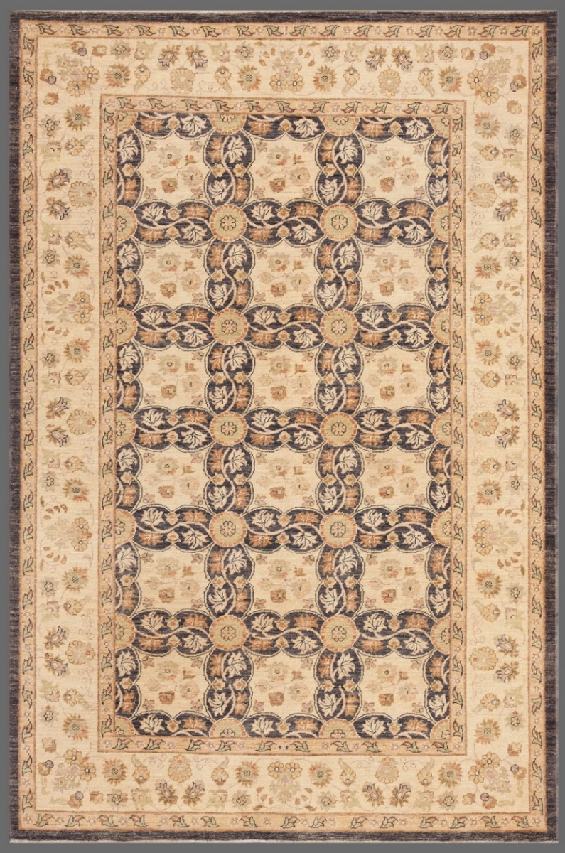 Denver Hand-Knotted Brown Lamb's Wool Area Rug