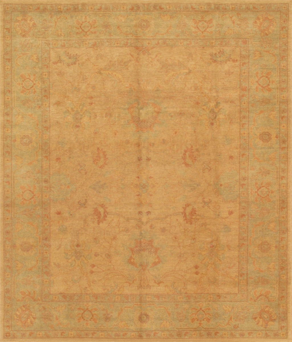 Oushak Collection Hand-Knotted Lamb's Wool Area Rug- Beige - 8' 2' X 9' 9'