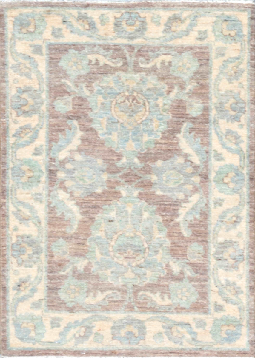 Denver Hand-Knotted Brown Wool Area Rug