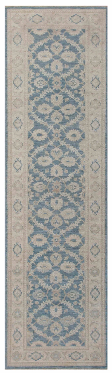 Denver Hand-Knotted Grey Lamb's Wool Area Rug- 2 ft. 8 in. X 9 ft. 3 in.