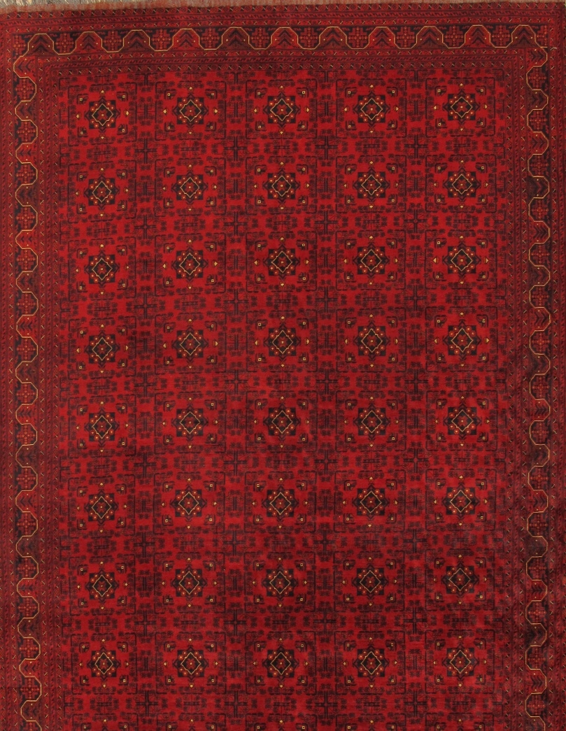 Yamoud Collection Hand-Knotted Lamb's Wool Area Rug- - 9' 8' X 15' 6'