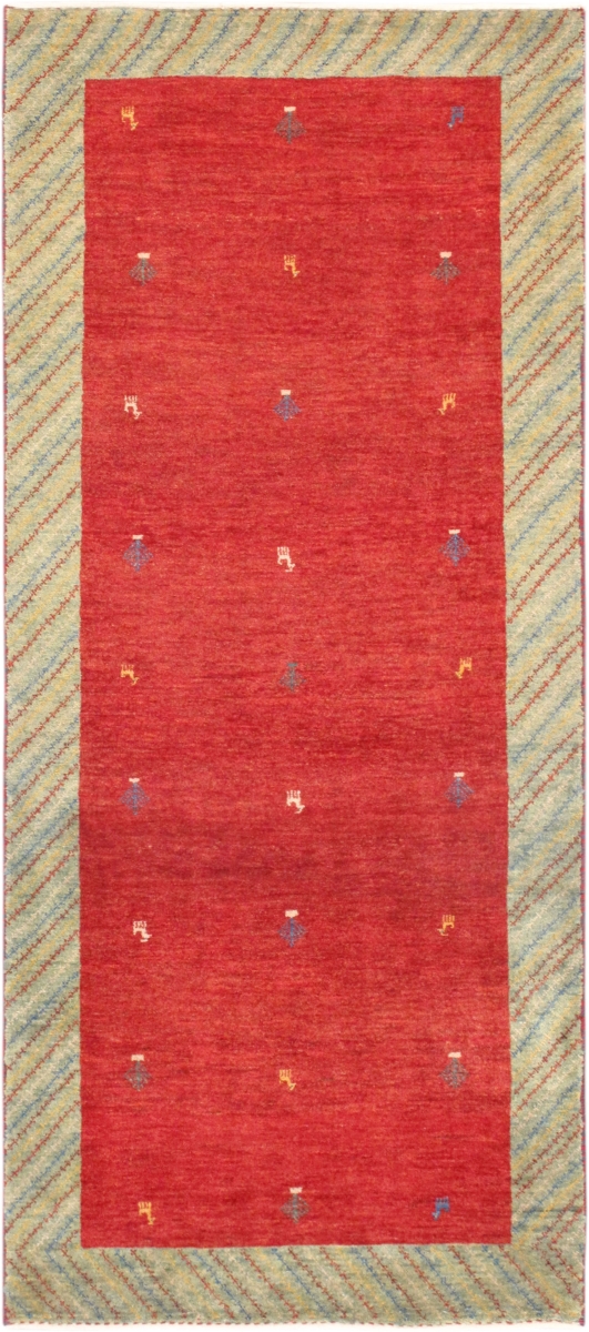 030233 Tribal Collection Hand-Knotted Lamb's Wool Area Rug- 2 ft. 9 in.  X 6 ft. 5 in.
