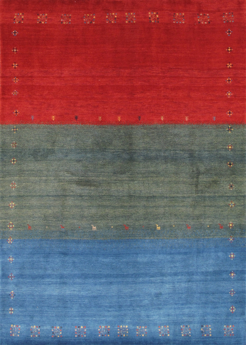 Tribal Collection Hand-Knotted Lamb's Wool Area Rug