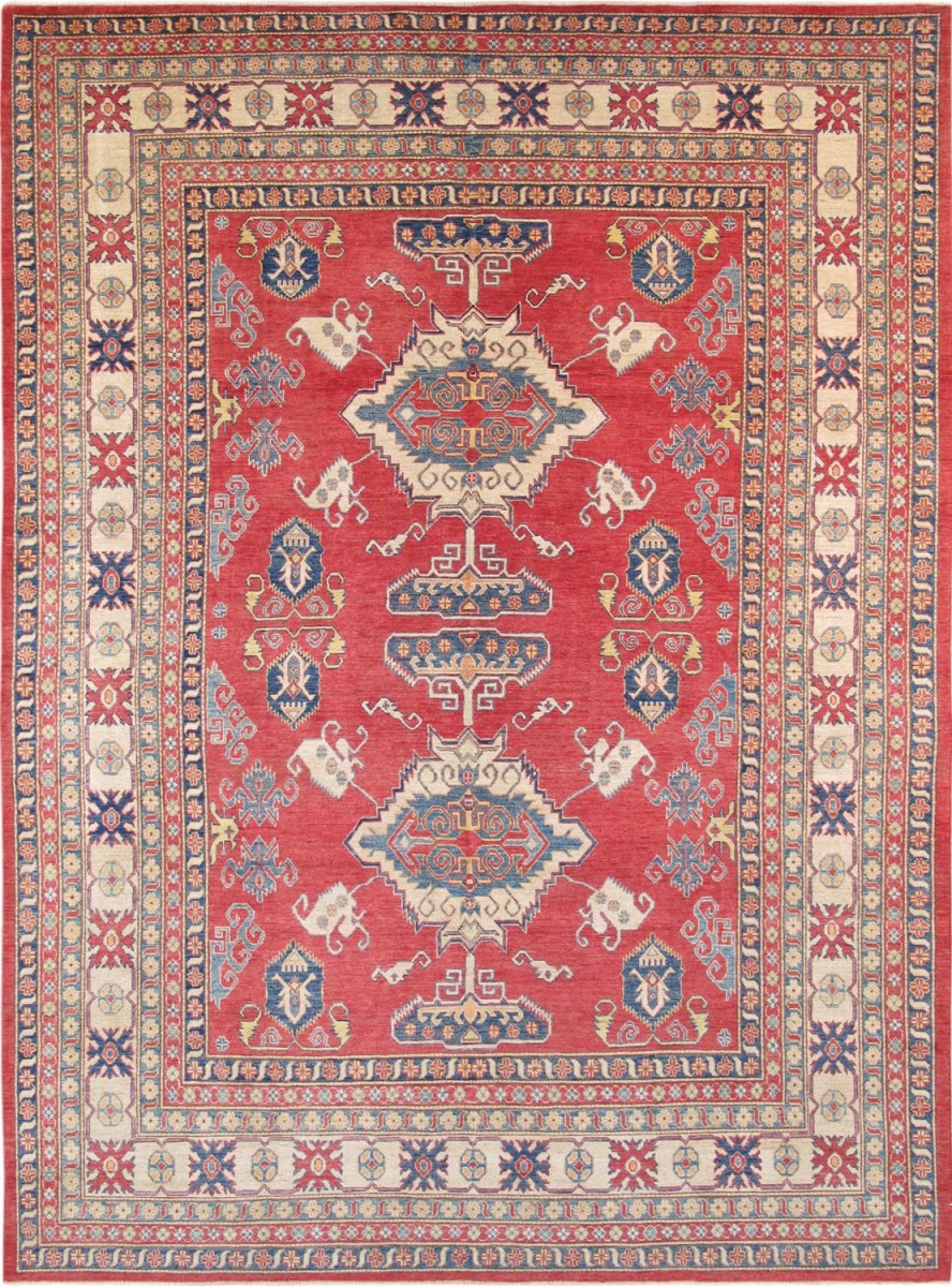 Kazak Collection Hand-Knotted Wool Area Rug- 9' 7' X 13' 4' - Rust - 9' 7' X 13' 4'