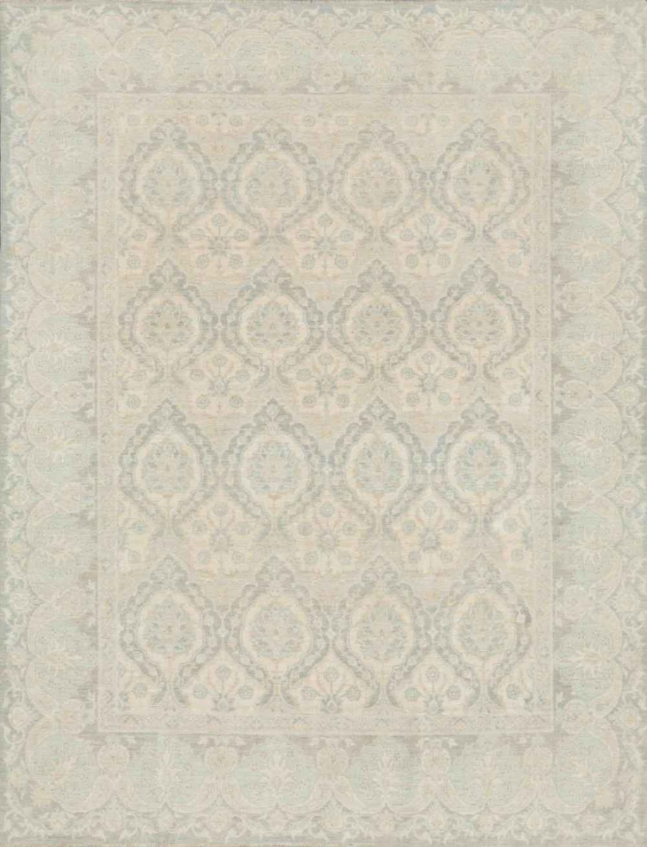 Denver Hand-Knotted Beige Wool Area Rug