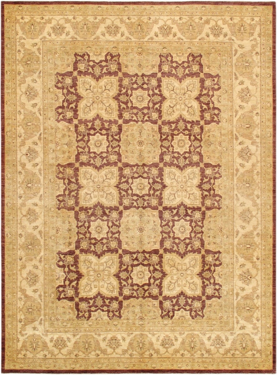 Denver Hand-Knotted Plum Lamb's Wool Area Rug- 9 ft. 1 in. X 12 ft. 5 in.