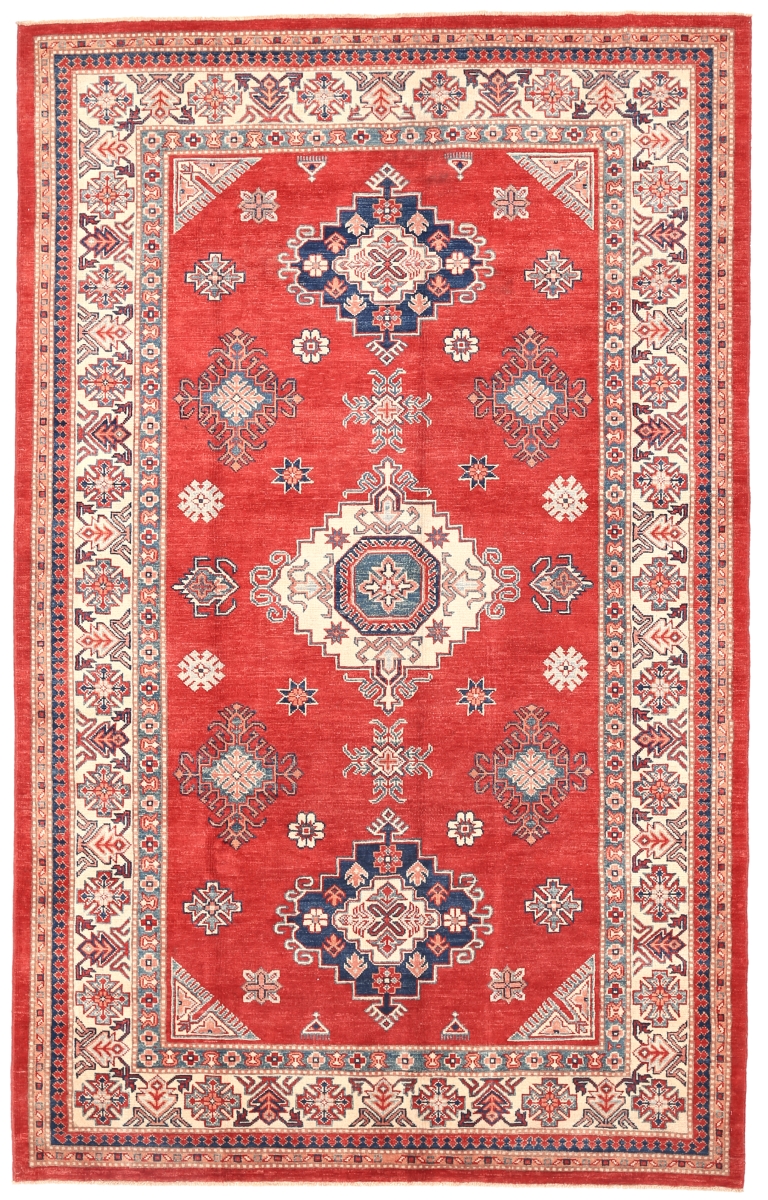 Kazak Collection Wool Area Rug- - 6' 3' X 10' 0'