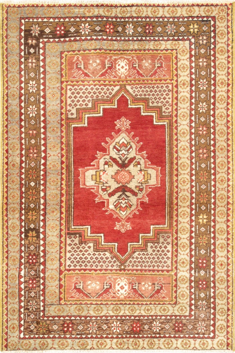 Vintage Oushak Collection Coral Lamb's Wool Area Rug