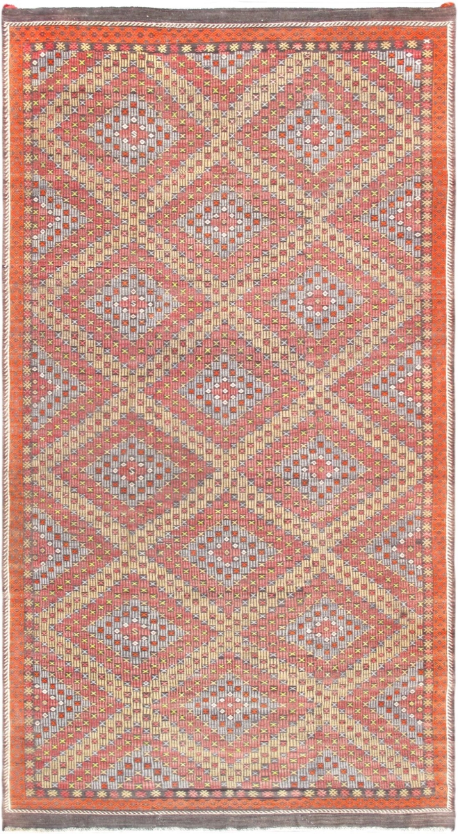 051086  Vintage Kilim Collection Multi Lamb's Wool Area Rug- 6' 3' X 11' 3' -  Pasargad Home