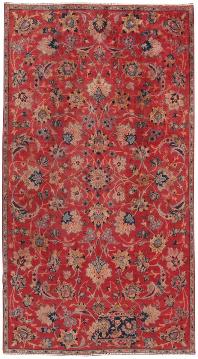 Vintage Azerbaijan Red Lamb's Wool Area Rug