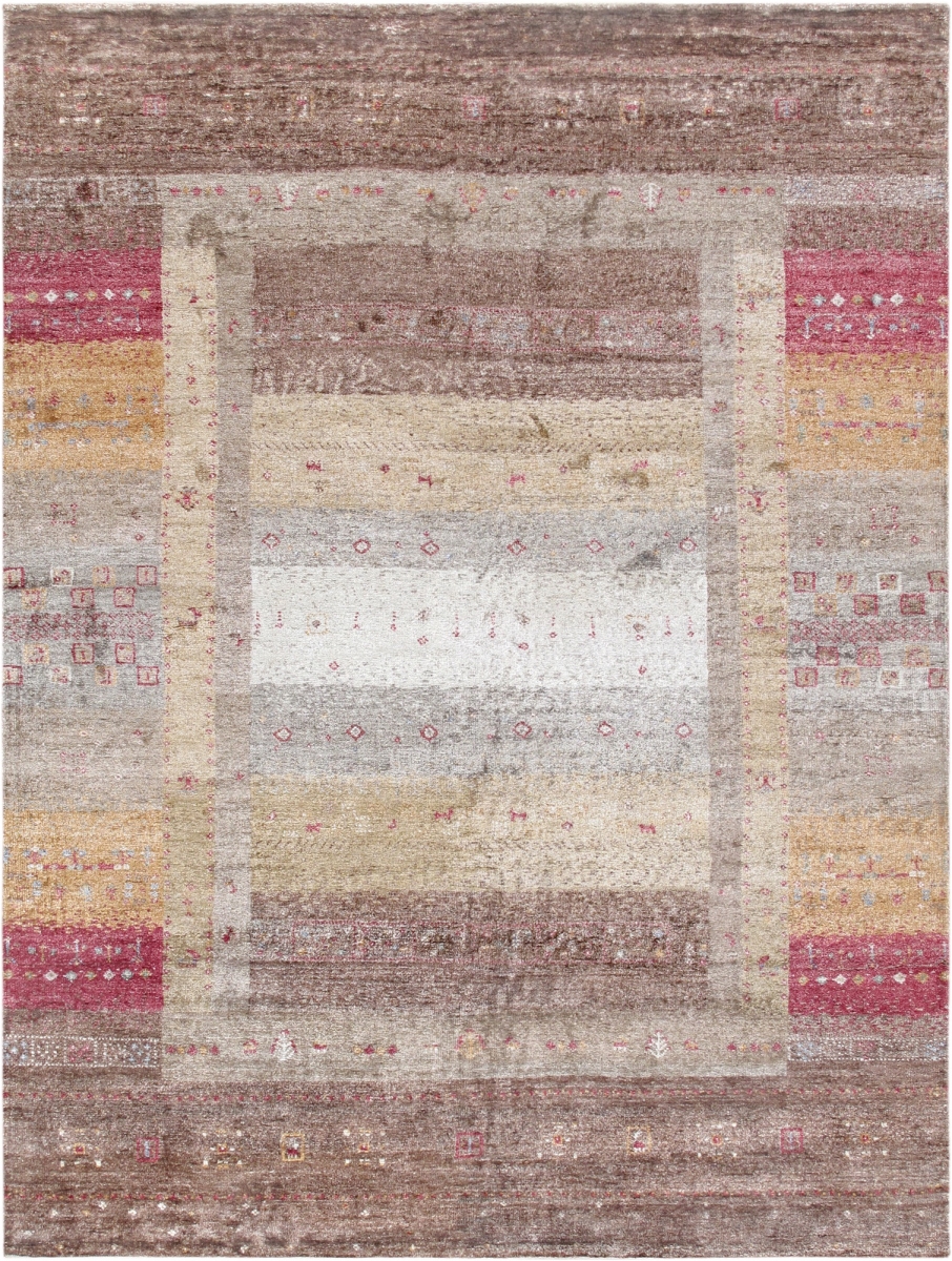Tribal Collection Hand-Knotted Silk Area Rug