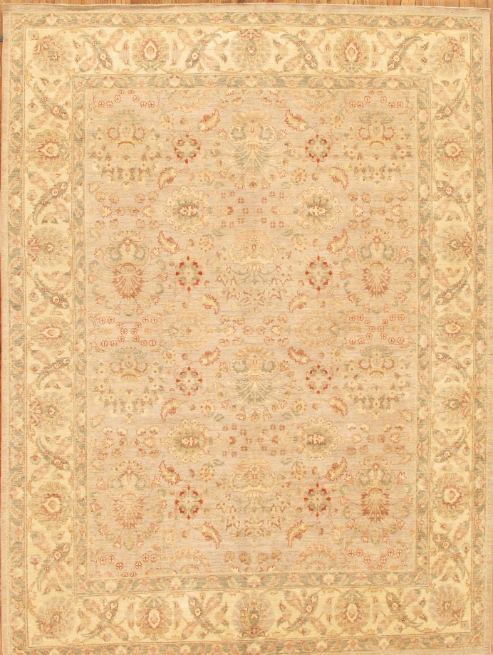PMG-372 Denver Hand-Knotted Silver Lamb's Wool Area Rug - 8 ft. 9 in. X 11 ft.10 in.
