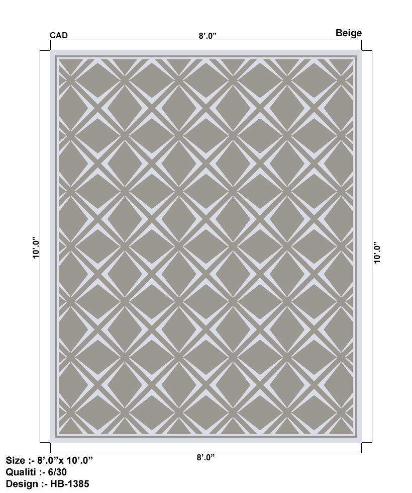 Transitional Collection Hand-Knotted Lamb's Wool Area Rug- Beige - 2' 0' X 3' 0'