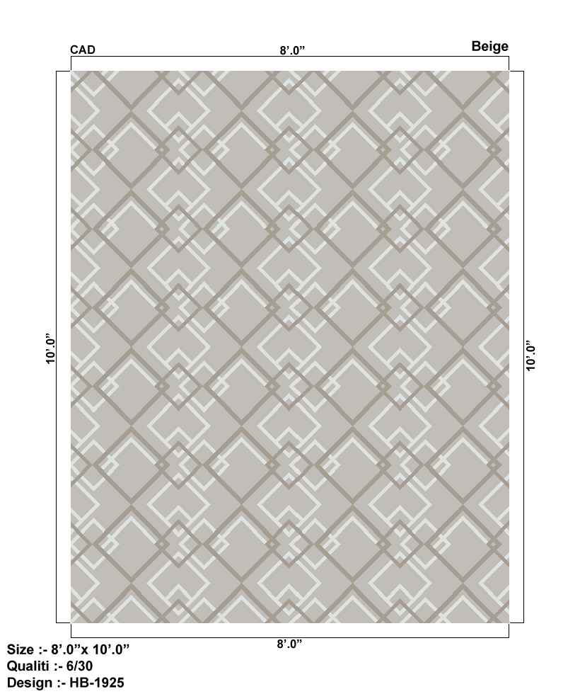 Transitional Collection Hand-Knotted Lamb's Wool Area Rug - Beige - 2' 0' X 3' 0'