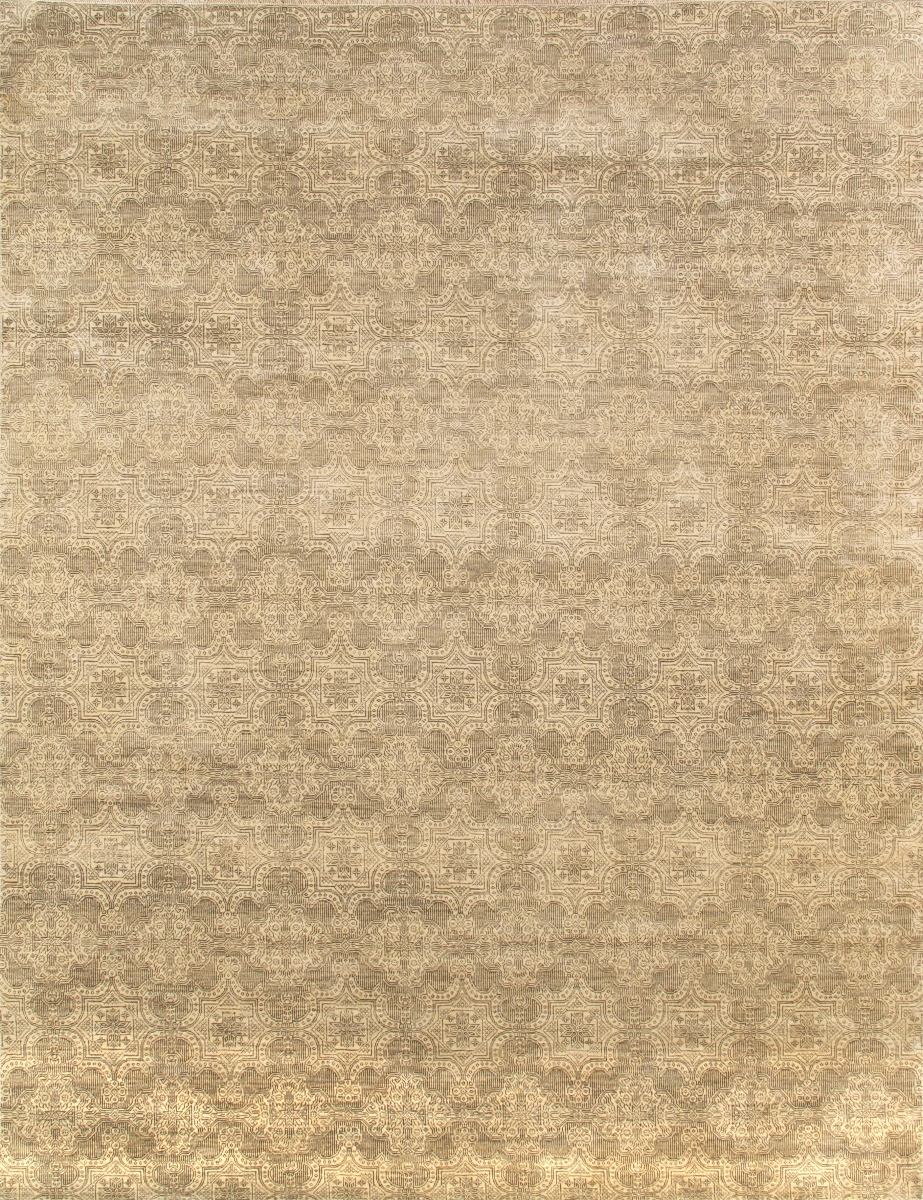 Modern Collection Hand-Knotted Lamb's Wool Area Rug- 7' 11' X 10' 1'