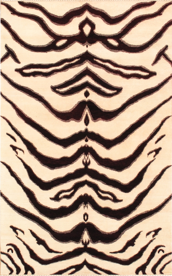 Skin Collection Hand-Knotted Lamb's Wool Area Rug- 5' 0' X 7'10'
