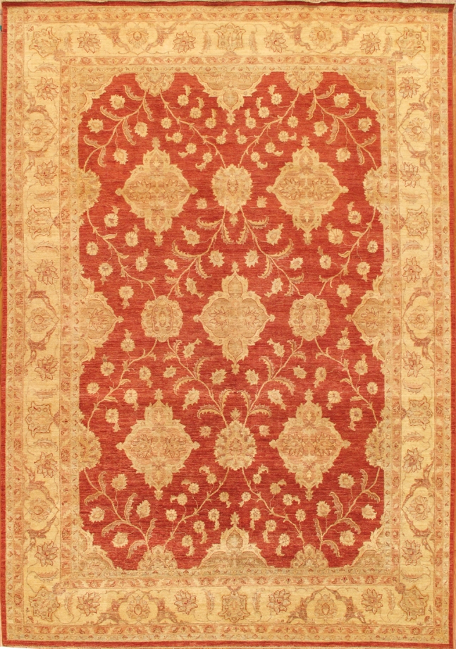 Denver Hand-Knotted Rust Lamb's Wool Area Rug-10 ft. 0 in. X 14 ft. 3 in.