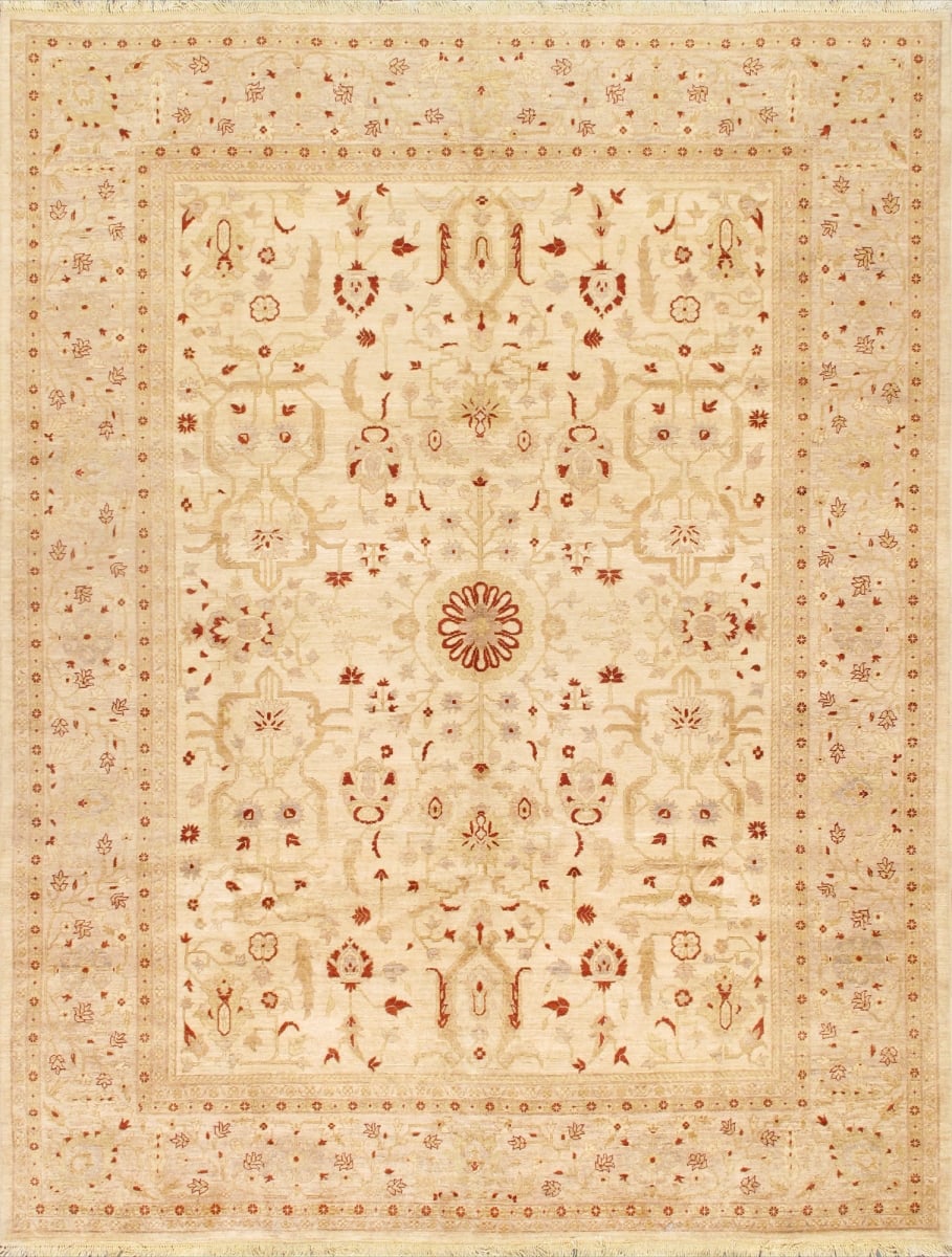 Nomad Art Collection Hand-Knotted Lamb's Wool Area Rug- 9' 3' X 12' 2'